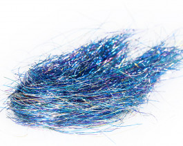 Click for detail Fine 3D Tinsel Hair, Space Blue UVR / 77